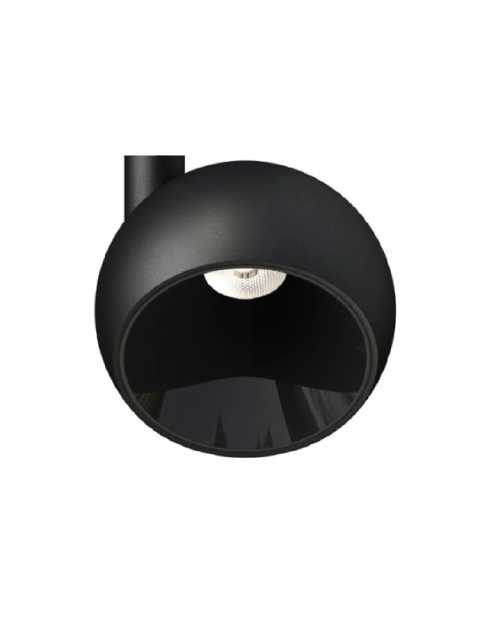 Cabezal LED 18W empotrable dimerizable IDEA BOMBU negro luz cálida